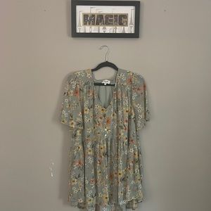 EUC Floral Babydoll Blouse